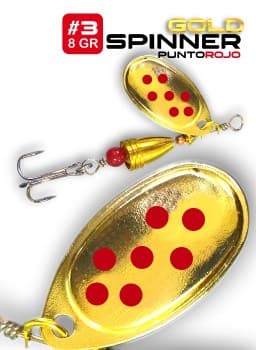 Spinner Punto Rojo N°3 - 9gr.