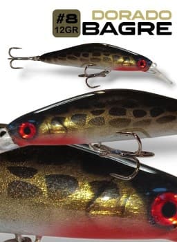 Minnow Bagre Dorado 8cm  - 12gr.